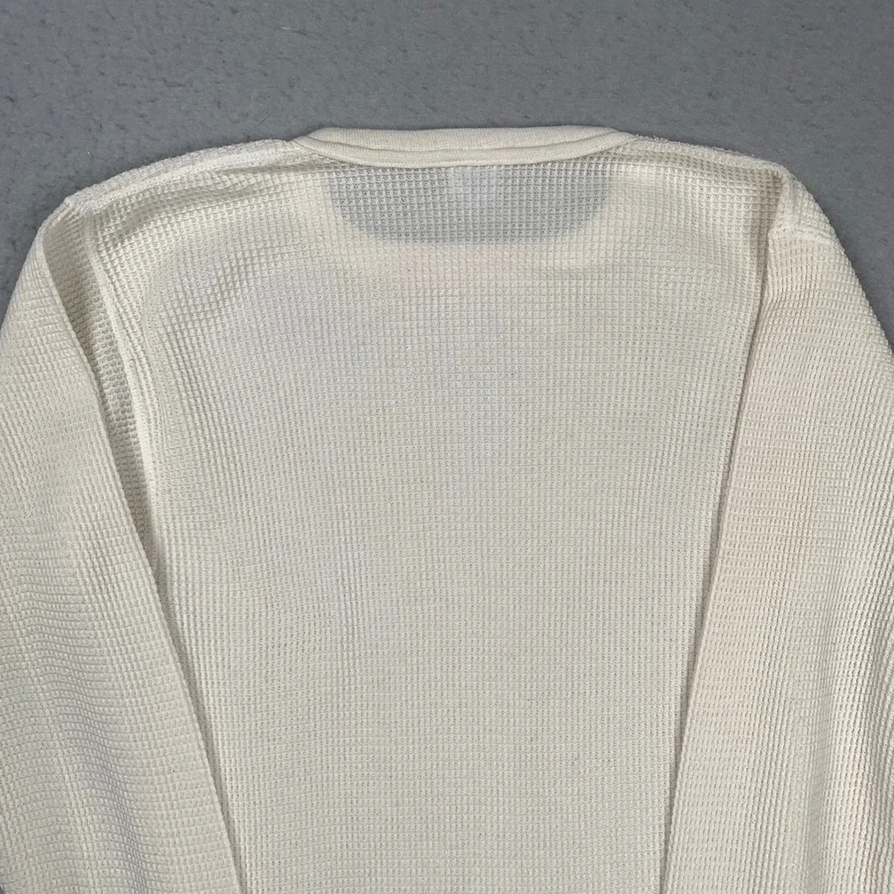 Vintage J.E. Morgan Thermal Shirt Mens XL Waffle Knit Long Sleeve Made in USA